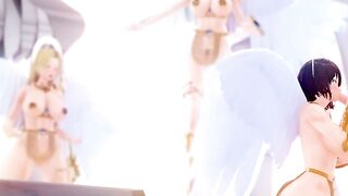 Crossing Lust Part two - Animated Angel Kassandra and Ahri oral sex!!