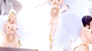 Crossing Lust Part two - Animated Angel Kassandra and Ahri oral sex!!