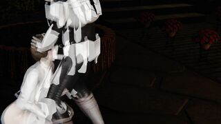 3D Cartoon Princess Leia Blows Stormtrooper's Soul out - Imperial Strap on