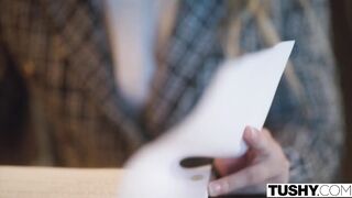 TUSHY Skinny Lulu gets some anal discipline by her boss