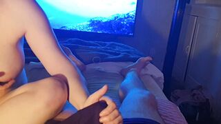 ⭐ Sexual Pissing Lovers Part two - Gf give Pissy Soak Hand Job