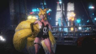 Mmd R18 Foxy Lady with Long Boobs hot and Beauty 3d Anime