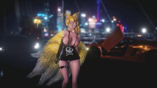 Mmd R18 Foxy Lady with Long Boobs hot and Beauty 3d Anime