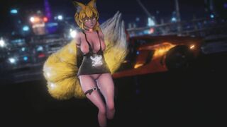 Mmd R18 Foxy Lady with Long Boobs hot and Beauty 3d Anime