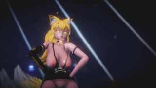 Mmd R18 Foxy Lady with Long Boobs hot and Beauty 3d Anime