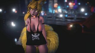 Mmd R18 Foxy Lady with Long Boobs hot and Beauty 3d Anime