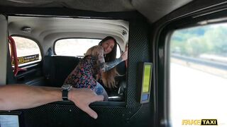 Fake Taxi Inked hot seduces the taxi driver by showing