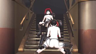 Kurumi's Duplicates are having Fun on their Own.