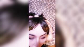 Long Eyed Punk cunt with mouth Blows Dick.
