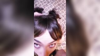 Long Eyed Punk cunt with mouth Blows Dick.
