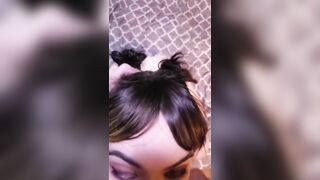 Long Eyed Punk cunt with mouth Blows Dick.