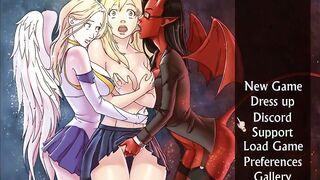 My little Angel-Blonde Slutty 3 Way inside Wc