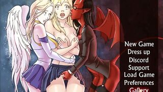 My little Angel-Blonde Slutty 3 Way inside Wc