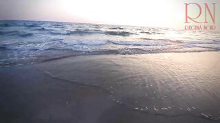 Sexiest Lady at Lonely Nudist Beach. African Swimsuit. Ebony Bikini.