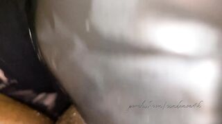 Sucking Off out the Cum from big black cock