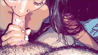 chinese Bimbo Blows until I Explode into Comic