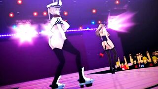 Mmd Chocolate Cream into Bismarck and Graf Kancolle