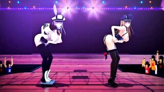 Mmd Bismarck and Graf Zeppelin Kancolle Plowed Goddess