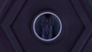 Mass Effect - Liara Gets a Huge Cock at the Gloryhole [blender]