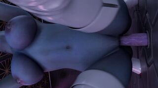 Mass Effect - Liara Gets a Huge Cock at the Gloryhole [blender]
