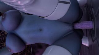 Mass Effect - Liara Gets a Huge Cock at the Gloryhole [blender]