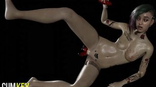 JUDY Alvarez into CYBER Toy CYBERpunk 2077 3d Anime Blender
