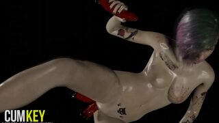 JUDY Alvarez into CYBER Toy CYBERpunk 2077 3d Anime Blender