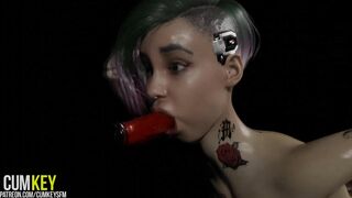JUDY Alvarez into CYBER Toy CYBERpunk 2077 3d Anime Blender