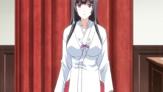 Young man fucks posh kimono-wearing cunt with mouth rough and raw leaving