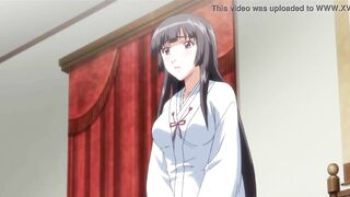 Young man fucks posh kimono-wearing cunt with mouth rough and raw leaving