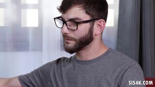 Jaye Summers ride on stepbro's long dick