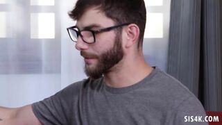 Jaye Summers ride on stepbro's long dick