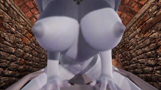 Milky Mommy Lady Dimitrescu Gets Creampied from your point of view - Resident Evil