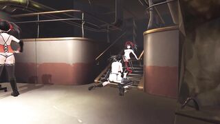 Kurumi's duplicates are having fun on their own