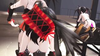 Kurumi's duplicates are having fun on their own