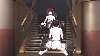 Kurumi's duplicates are having fun on their own