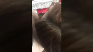 Curvy Dark Hair Fucks Hubby with Pocket Twat