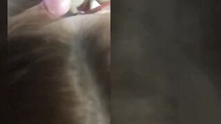 Curvy Dark Hair Fucks Hubby with Pocket Twat