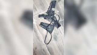 Peeing on Fiance her Strings and Panty