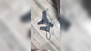 Peeing on Fiance her Strings and Panty