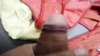 CUMSHOTS INSIDE THE LINGERIE OF MY OLDER FIANCE, HISPANIC MOTHER,