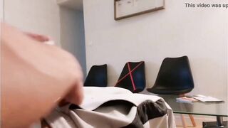 Seriously!! This pervert takes out his penis inside risky outdoors