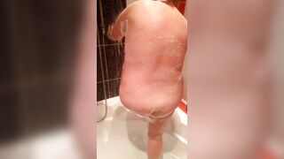 BBW goes to take a Shower before Sex