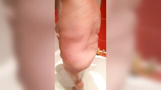 BBW goes to take a Shower before Sex