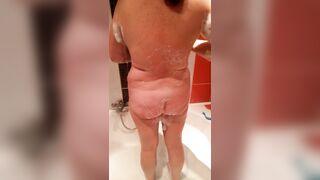 BBW goes to take a Shower before Sex