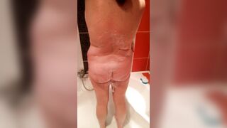 BBW goes to take a Shower before Sex
