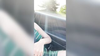 Real Amateur 19 Yo Flashing Snatch and Boobies Outdoors Voyeur - on my