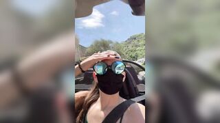 Real Amateur 19 Yo Flashing Snatch and Boobies Outdoors Voyeur - on my