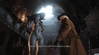 Resident Evil 8 - Naked Lady Dimitrescu Resident Evil Village: Tall Vampire