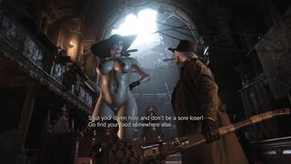 Resident Evil 8 - Naked Lady Dimitrescu Resident Evil Village: Tall Vampire